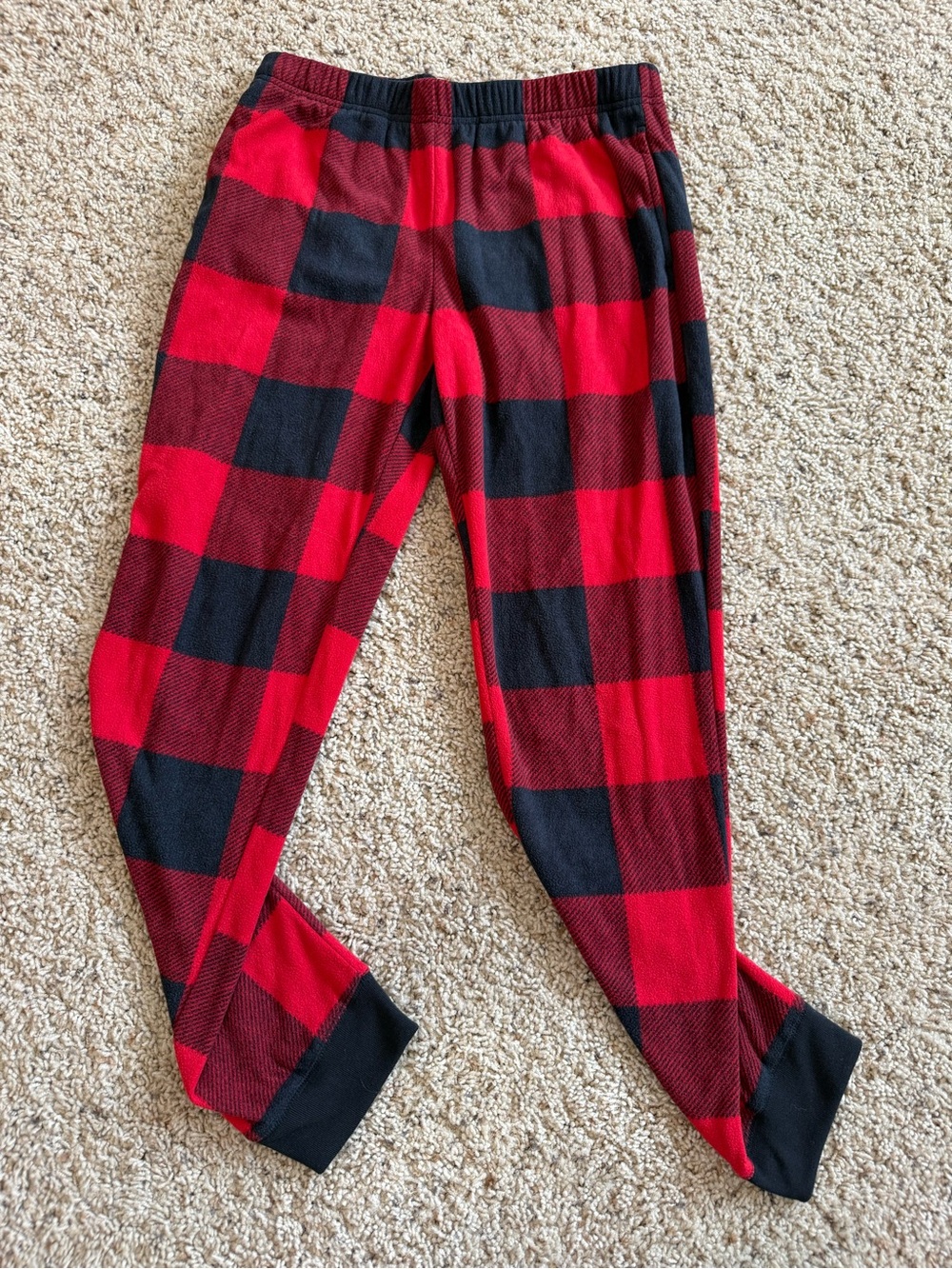 Old Navy Red and Black Buffalo Plaid Kids Pajama Bottoms